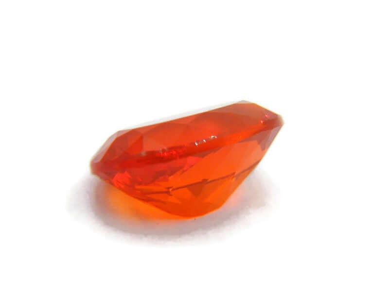 Natural Fire Opal Mexican Fire Opal October birthstone Fire Opal Gemstone Faceted Fire Opal Fire Loose Stone Oval 12x8mm 2.18 cts SKU:105205-opal-Planet Gemstones