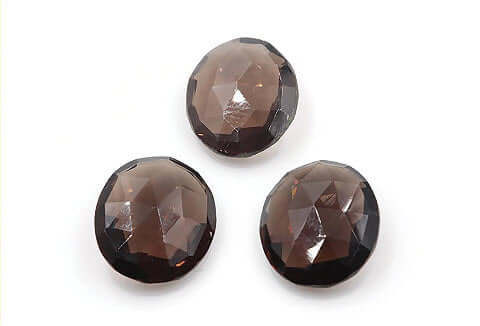 Natural Quartz Natural Smoky Quartz Smoky Vintage Quartz DIY Jewelry Loose Stone Smoky Quartz Smokey Quartz Oval 14x12mm 15ct SKU:113052-Planet Gemstones