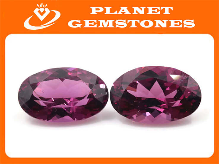 Purple Garnet Natural Garnet January Birthstone Rhodolite Garnet gemstone Mozambique Garnet Faceted Oval 11x7mm 6.99ct-Planet Gemstones