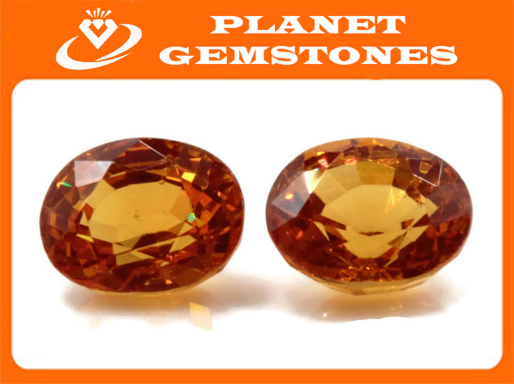 Spessartite | Natural Spessartite Garnet | Mandarin Spessartite Garnet | Orange Garnet |January Gemstone | SPESSARTINE GARNET 6X7mm 1.75ct-Planet Gemstones