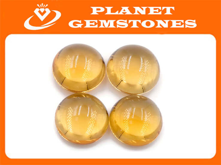 Citrine Round 9mm-Planet Gemstones