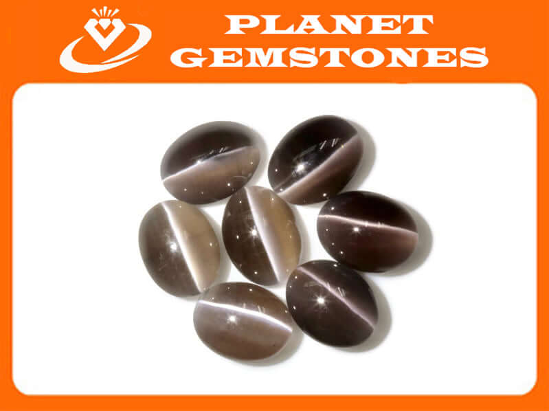 Sillimanite Cats Eye Oval 9x7mm-Planet Gemstones