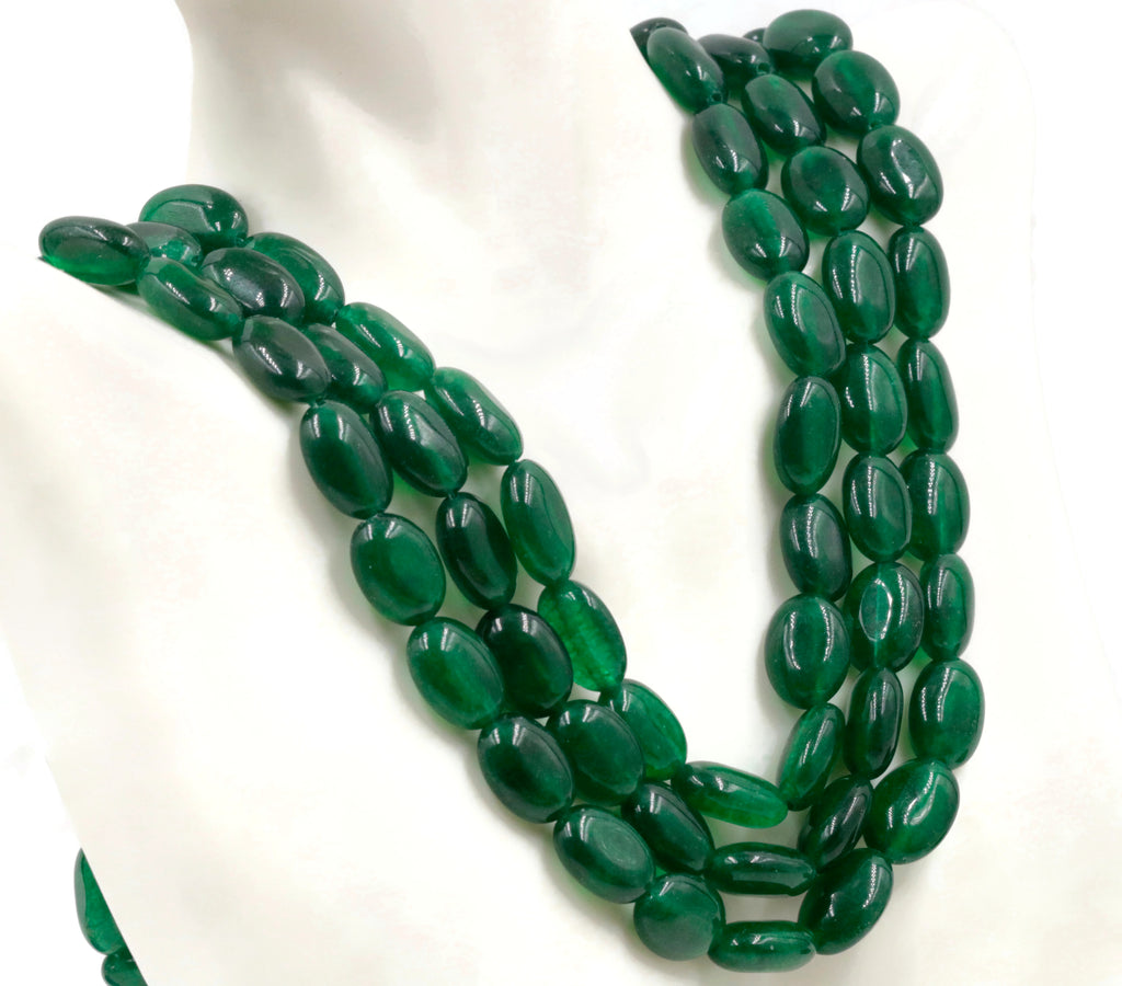 Natural Emerald Green Jade Necklace Green Jade Necklace Emerald Green Jade Beads Green Gemstone beads Jade stone beads SKU:113213,114637-Emerald-Planet Gemstones
