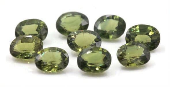 Natural Sapphire Green Sapphire DIY Jewelry Supply Sapphire September birthstone Green Sapphire 0.86ct 5x6mm-Planet Gemstones