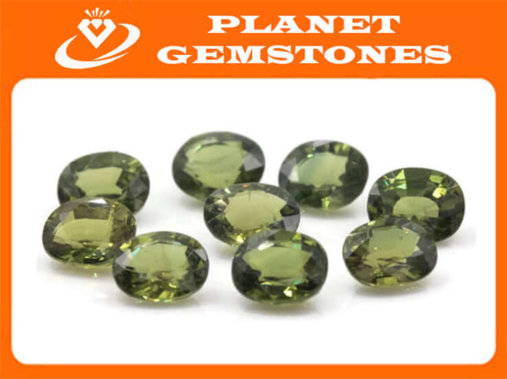 Natural Sapphire Green Sapphire DIY Jewelry Supply Sapphire September birthstone Green Sapphire 0.86ct 5x6mm-Planet Gemstones