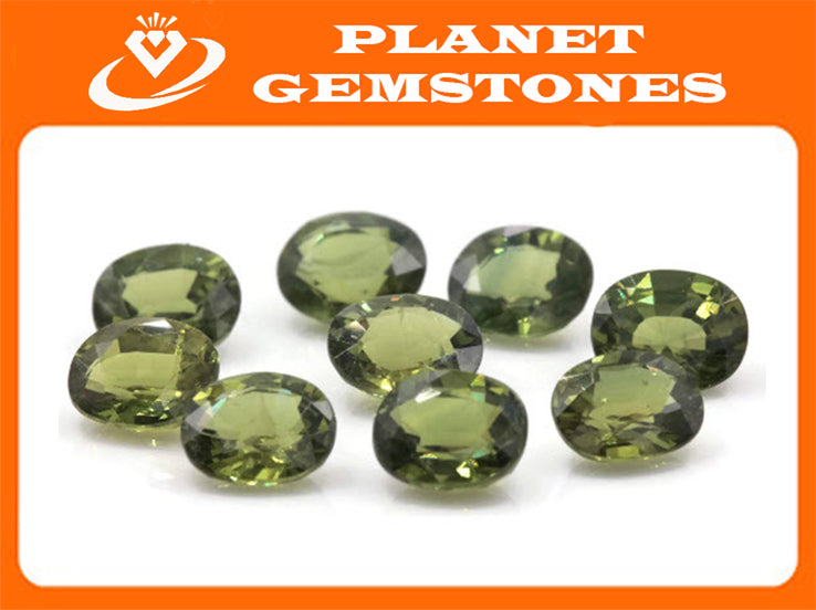 Natural Sapphire Green Sapphire DIY Jewelry Supply Sapphire September birthstone Green Sapphire 0.86ct 5x6mm-Planet Gemstones