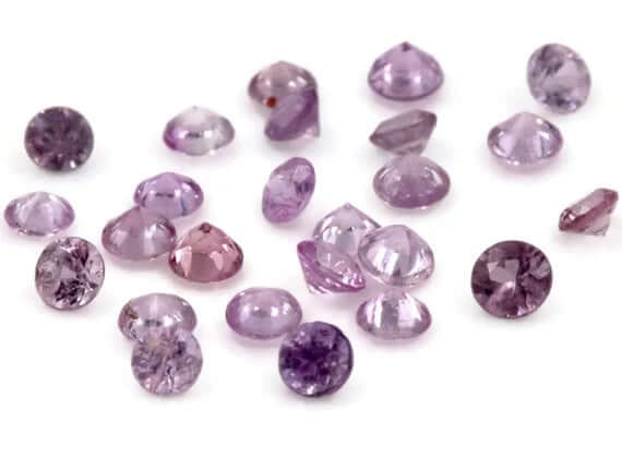 Natural sapphire Pink Sapphire Melee Sapphire Gemstone DIY Jewelry Supply Sapphire loose sapphire DIY Jewelry Supplies 5 PCS 2mm 0.19ct SKU 111006-Gemstone-Planet Gemstones