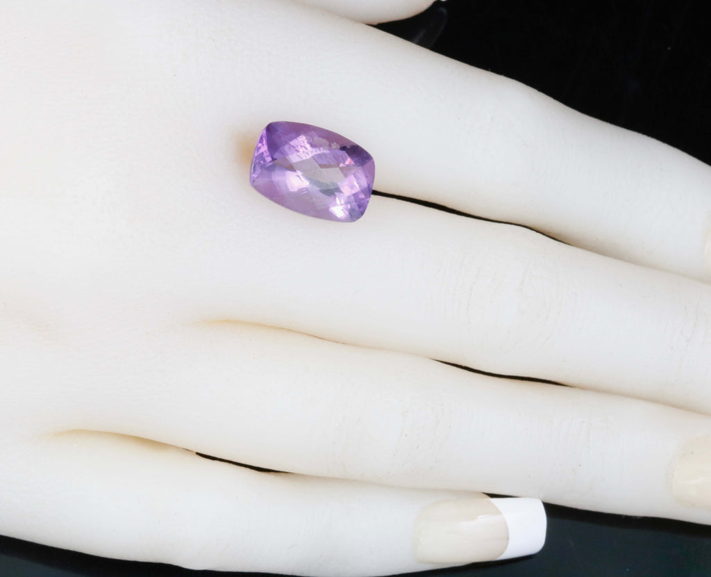 Natural Amethyst Gemstone Amethyst Quartz Loose Gemstone Genuine Amethyst Quartz Loose Gemstone 6cts Cushion Cut Amethyst Gem SKU: 111138-AMETHYST-Planet Gemstones