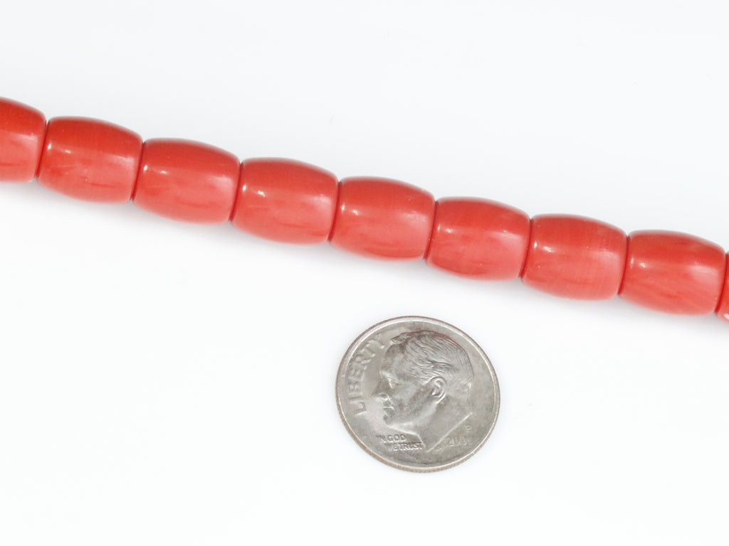 Natural Coral Beaded Strand Coral Necklace Italian Coral beads Red Coral Beads Coral Beads Red Coral Beads Coral Bead Necklace SKU: 113167-Planet Gemstones