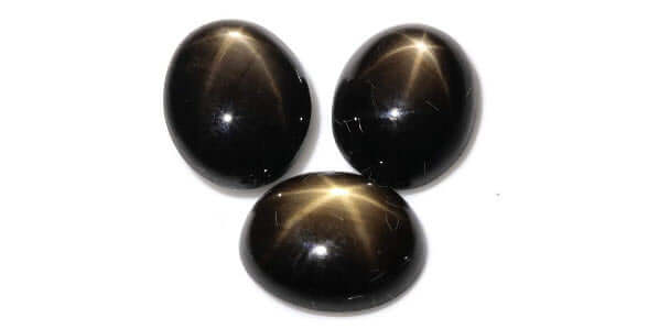Natural Sapphire Star Sapphire Black Star Sapphire September Birthstone Golden Star Sapphire DIY Jewelry Supply 3.9ct 10x8mm-Planet Gemstones