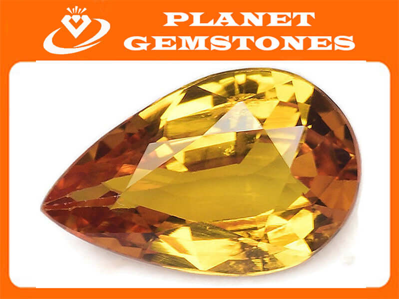 Yellow Sapphire Pear Shape-Sapphire-Planet Gemstones