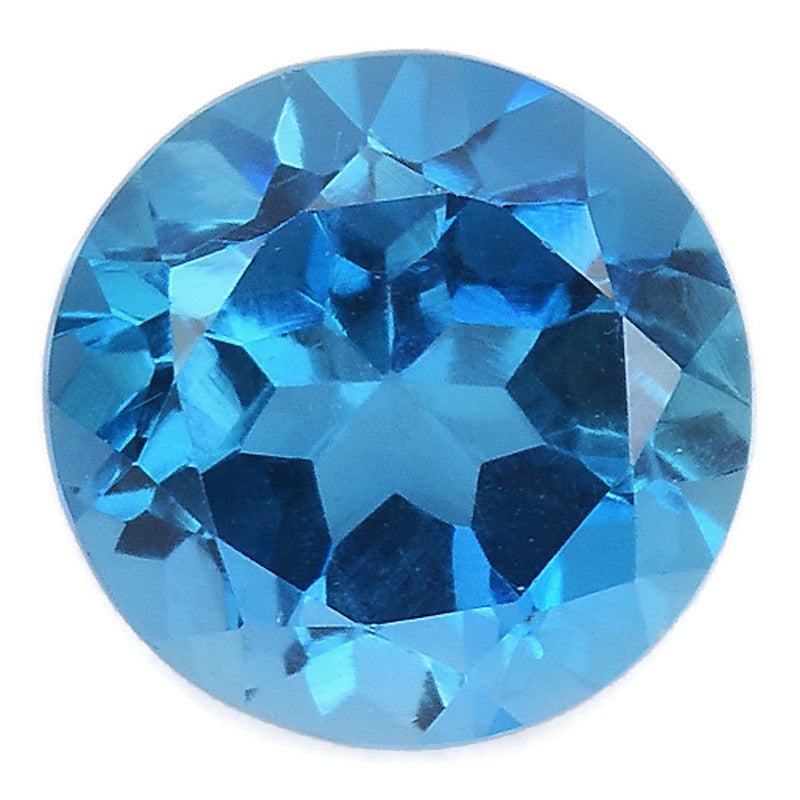 Natural Blue Topaz Gemstone Genuine Blue Topaz Faceted November Birthstone Blue Topaz London Blue Topaz 8mm 2.36cts SKU:114473-Blue Topaz-Planet Gemstones