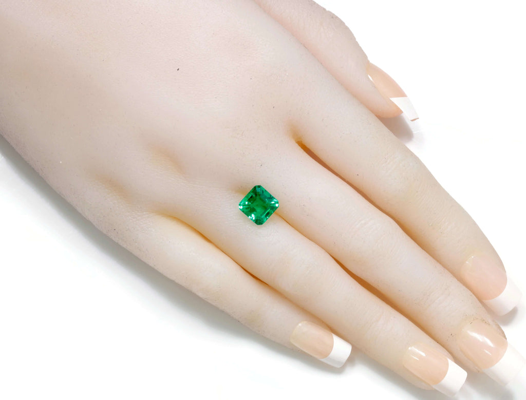 Natural Emerald Colombian Emerald May Birthstone Genuine Emerald Emerald Gemstone Emerald Green Asscher cut 8mm 2.25ct SKU: 114534-Emerald-Planet Gemstones