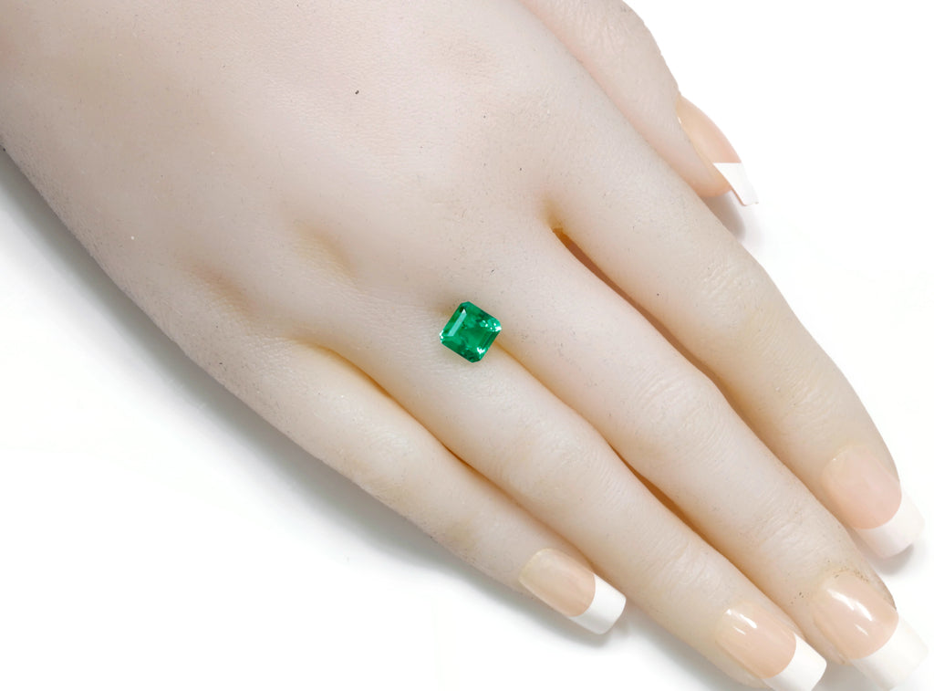 Natural Emerald Colombian Emerald May Birthstone Genuine Emerald Emerald Gemstone Emerald Green Emerald Asscher cut 7mm SKU:114541-Emerald-Planet Gemstones