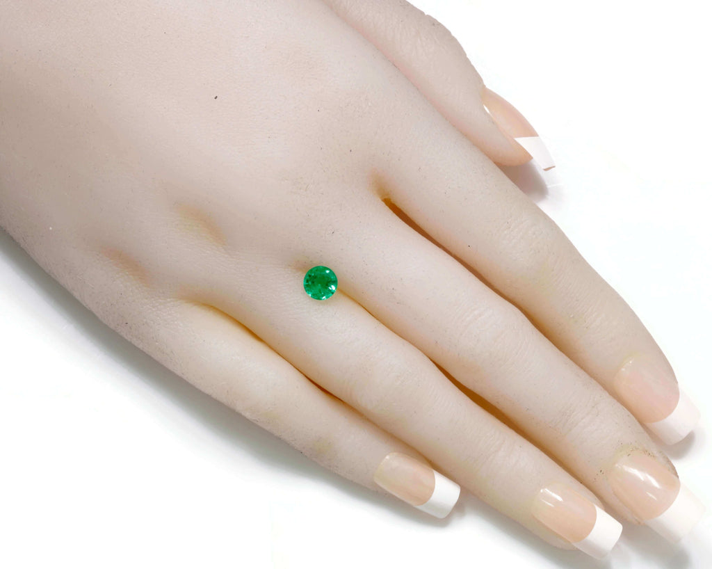 Hydro Emerald Round 6mm-Emerald-Planet Gemstones