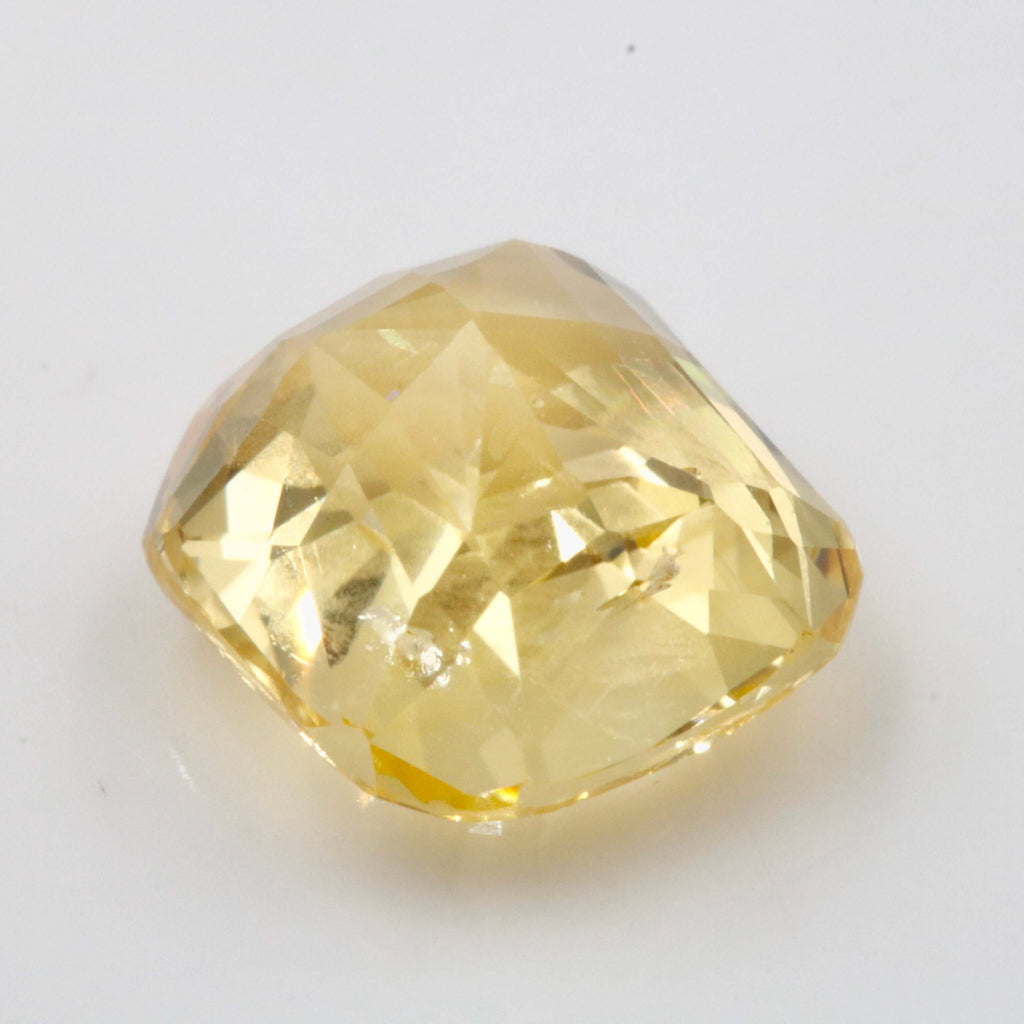 Natural Yellow Sapphire Certified Cushion Sapphire DIY Jewelry September birthstone Genuine Yellow Sapphire Gemstone 3.08 ct SKU 115658-Sapphire-Planet Gemstones