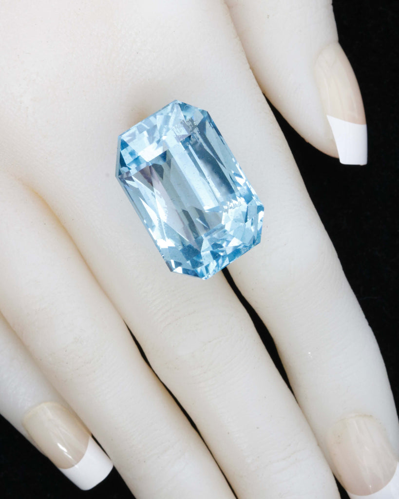 Natural Blue Aquamarine Gemstone Emerald Cut Aquamarine Genuine Aquamarine March Birthstone Loose Gem Aquamarine Stone 52.60 ct SKU 115664-Aquamarine-Planet Gemstones