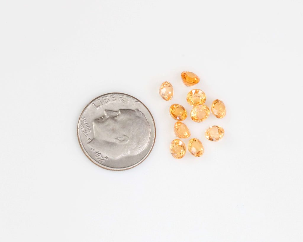 Natural Spessartine Garnet Loose Gemstone Orange Garnet Round Natural Orange Garnet Spessartine Garnet Round 4.5mm Garnet Loose Garnet SKU 115678-Garnet-Planet Gemstones