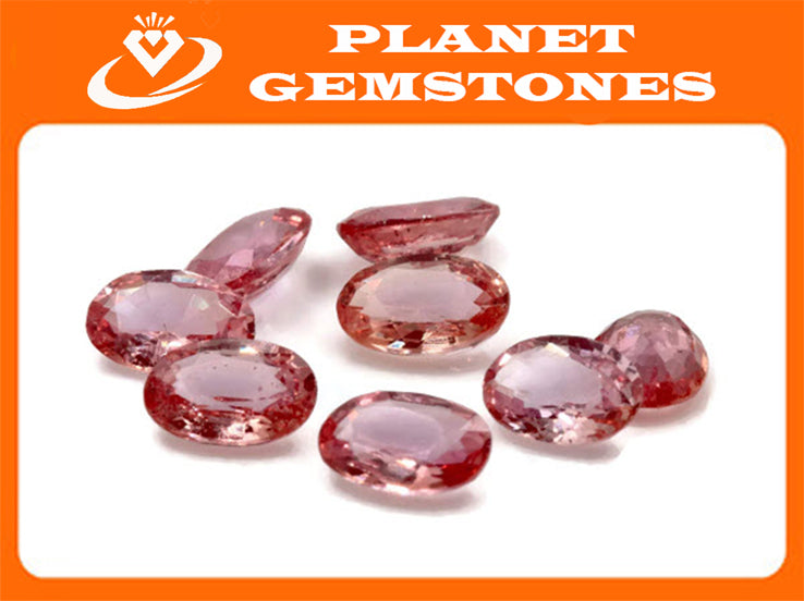 Natural Padparadscha sapphire 6x4mm 0.44ct Sapphire Gemstone Genuine Sapphire for Sapphire Jewelry September Birthstone wedding gemstone-Planet Gemstones
