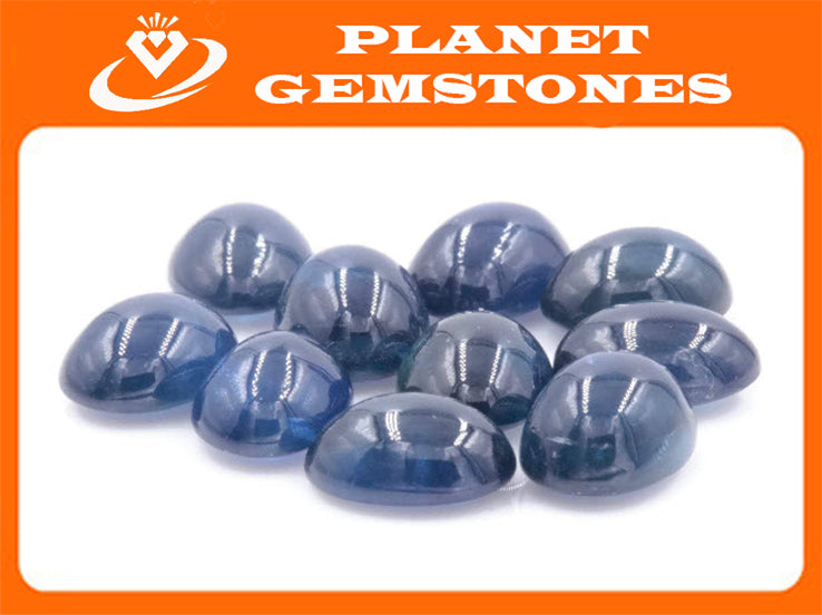 Sapphire September Birthstone Sapphire Gemstone Cabochon Diy Jewelry Supplies Sapphire oval 1.81ct 8x6mm DIY Jewelry Sapphire-Planet Gemstones