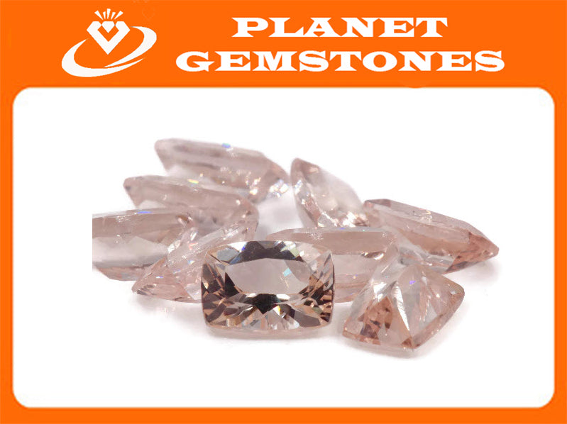 Morganite Cushion 7x5mm-Planet Gemstones