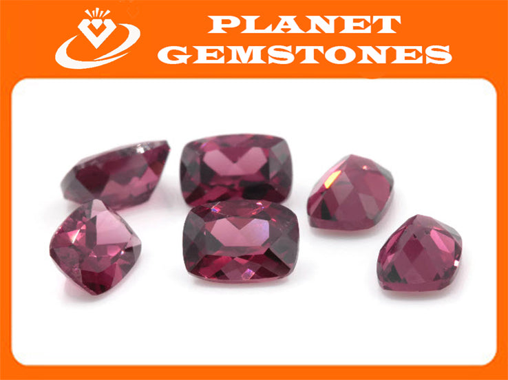 Garnet Cushion 7x5mm-Planet Gemstones