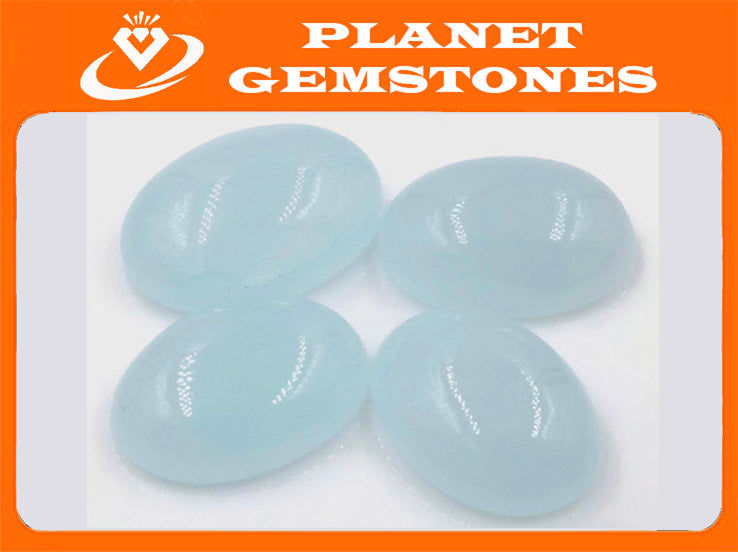 Aquamarine cabochon 25x18mm-Aquamarine-Planet Gemstones