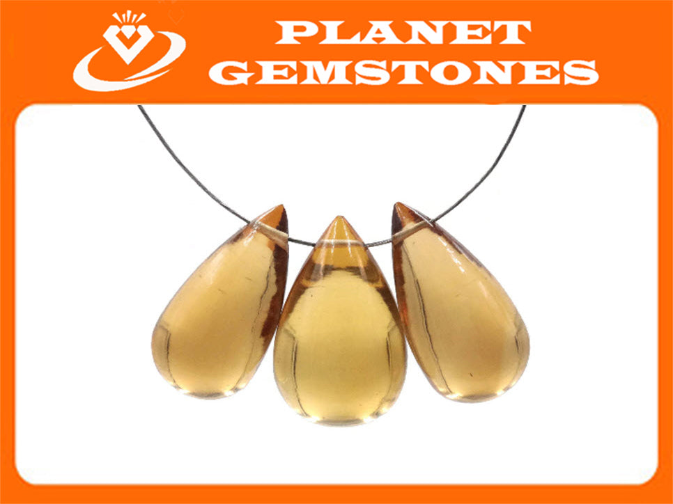 Citrine Drops 25cts-Planet Gemstones
