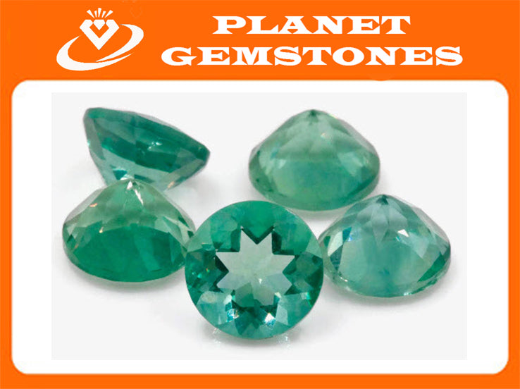 Natural Flourite Flourite Crystal Flourite Flourite Stone Green Flourite 10mm RD Loose Stone SKU:00111476 DIY Jewelry Supplies-Planet Gemstones