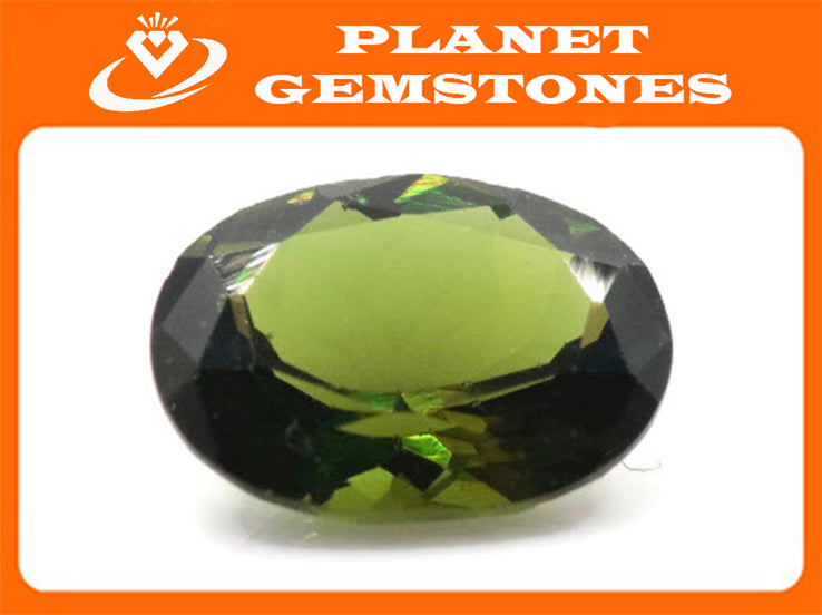 Green Tourmaline 8x6mm-Tourmaline-Planet Gemstones