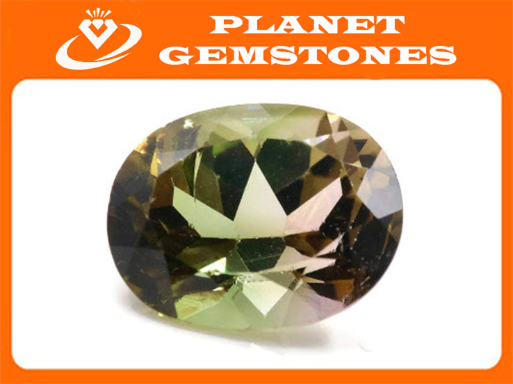 Natural Green Tourmaline Gemstone Black Tourmaline Stone October Birthstone DIY Jewelry Supply Tourmaline Stone 5.24ct 12x9.6x7.7mm-Tourmaline-Planet Gemstones