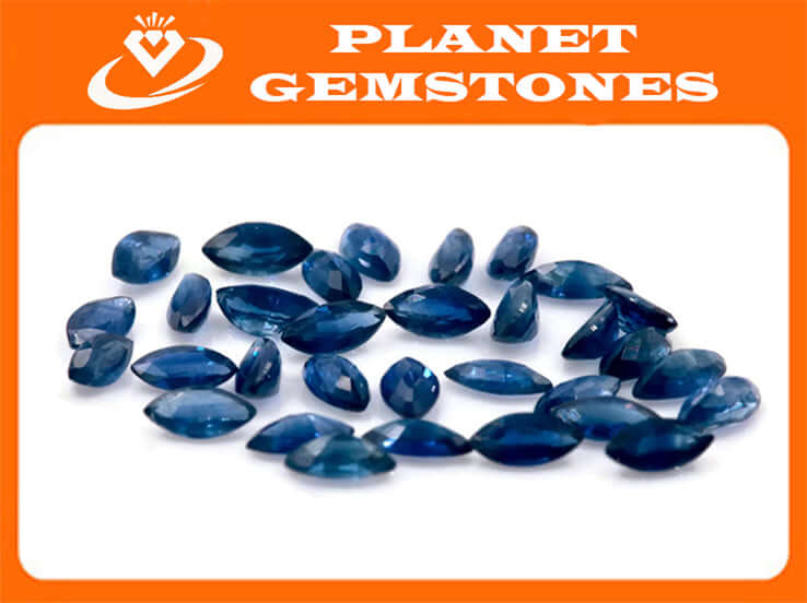 Blue sapphire 4x2mm-Planet Gemstones