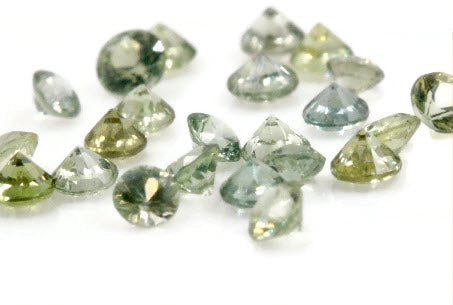 Natural Sapphire Green Melee Sapphire loose stone loose sapphire birthstone Sapphire Gemstone DIY Jewelry 2mm SKU:113039-Planet Gemstones