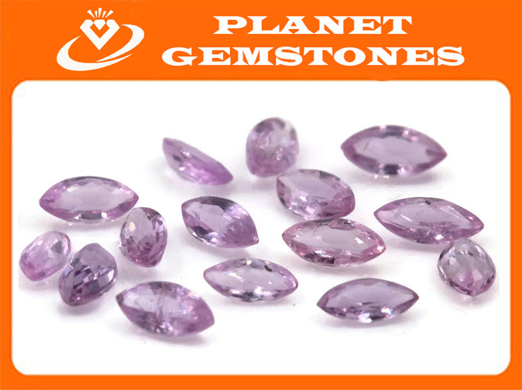 Natural sapphire Pink Sapphire Melee Sapphire Gemstone DIY Jewelry Supply Sapphire loose sapphire DIY Jewelry Supplies 5 PCS 4x2mm 0.42ct-Planet Gemstones