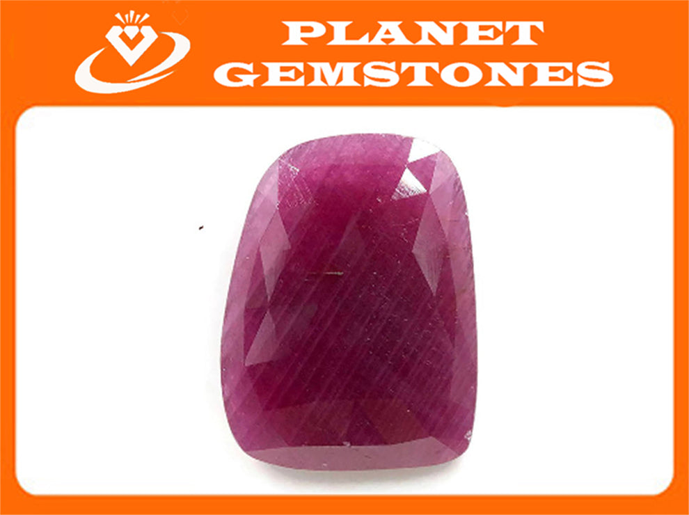 Ruby Rose cut 22x17mm-Ruby-Planet Gemstones