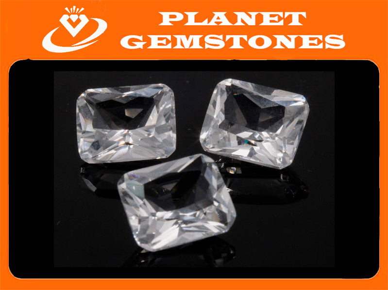 Rock Crystal 12x10mm-Planet Gemstones