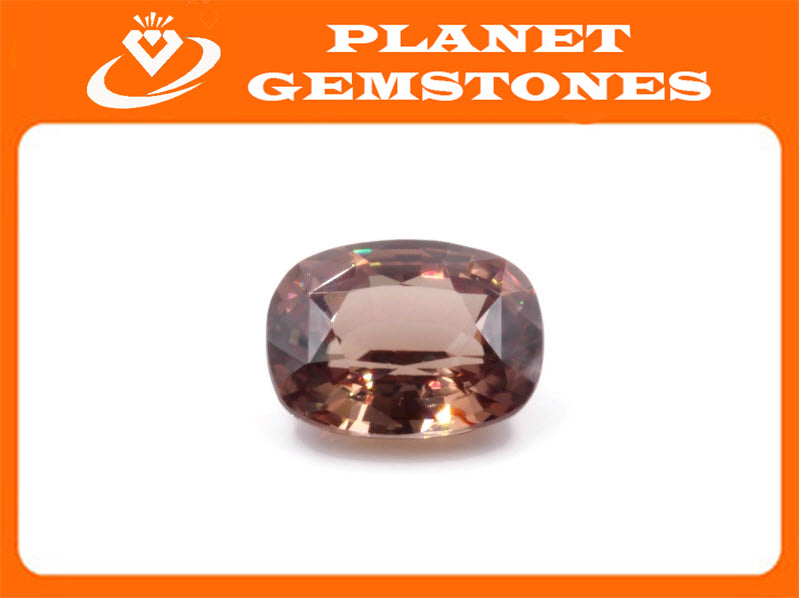 Champagne Zircon Cushion 12cts-Planet Gemstones