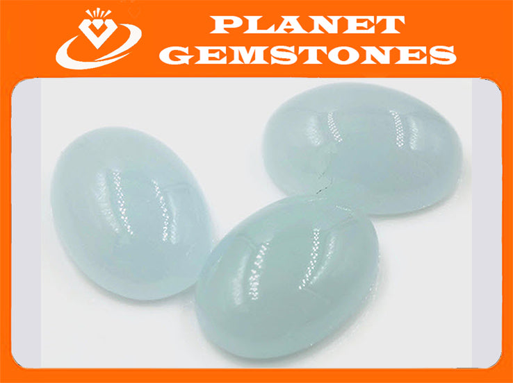 Aquamarine Cabochon 27x20mm-Aquamarine-Planet Gemstones