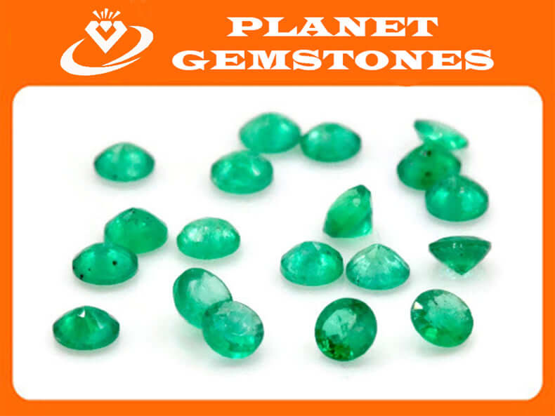Emerald Natural Emerald May Birthstone Zambian Emerald Round Emerald Diy Jewelry Supplies Emerald Gemstone 0.078ct 2.75mmEmerald green-Emerald-Planet Gemstones