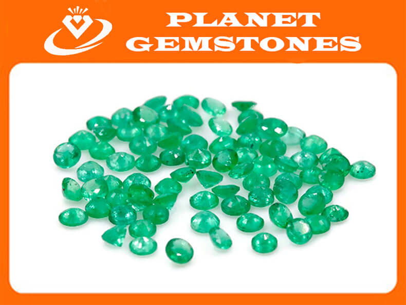 Emerald Natural Emerald May Birthstone Zambian Emerald Round Emerald Diy Jewelry Supplies Emerald Gemstone 0.082ct 2.25mm Emerald green-Emerald-Planet Gemstones