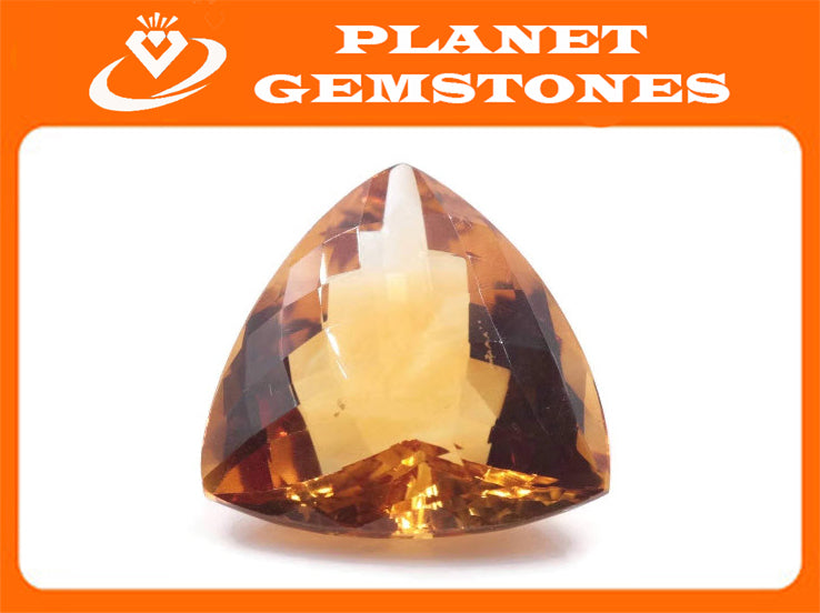 Citrine Trillion 23mm-Planet Gemstones