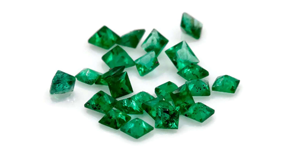 Emerald Natural Emerald May Birthstone Zambian Emerald square cut Emerald Emerald Gemstone 0.080ct 1.75mm Emerald green 3PCS-Emerald-Planet Gemstones