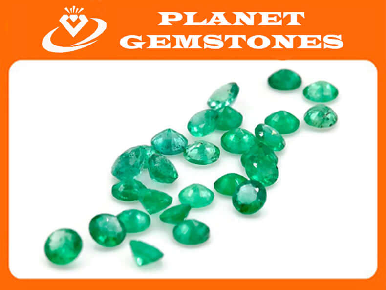 Emerald Natural Emerald May Birthstone Zambian Emerald Round Emerald DIY Jewelry Supplies Emerald Gemstone 0.11ct 3.25mm Emerald green-Emerald-Planet Gemstones