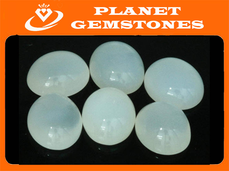 Natural Moonstone White moonstone June Birthstone Moonstone DIY jewelry Supplies Moonstone cabs 12x10mm 1 pc 5.25ct-Planet Gemstones