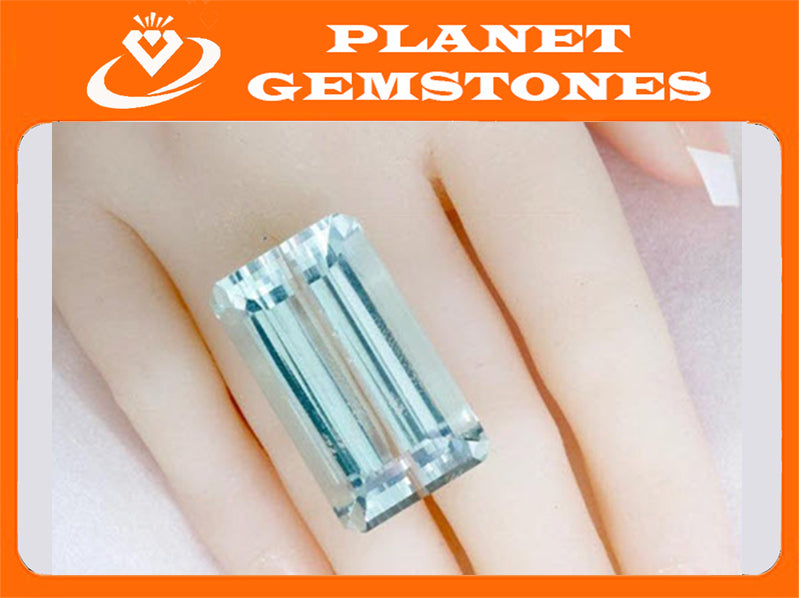 Green Beryl 34x20mm-Planet Gemstones