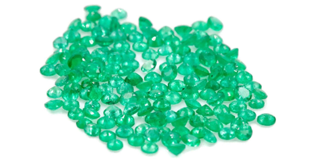 Emerald Natural Emerald May Birthstone Zambian Emerald Round Emerald Diy Jewelry Supplies Emerald Gemstone 0.062ct 2mm Emerald green 2PCS-Emerald-Planet Gemstones