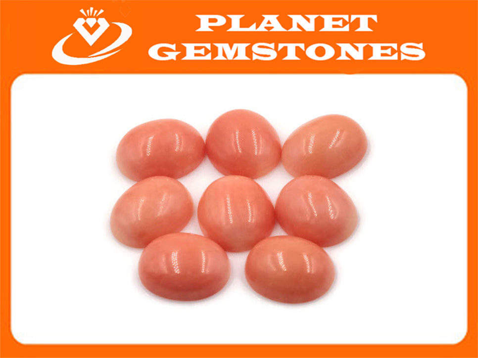 Salmon Coral 10x12mm-Planet Gemstones