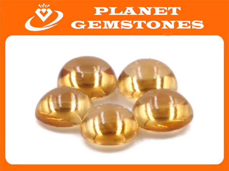 Citrine Cabochon 5mm-Planet Gemstones