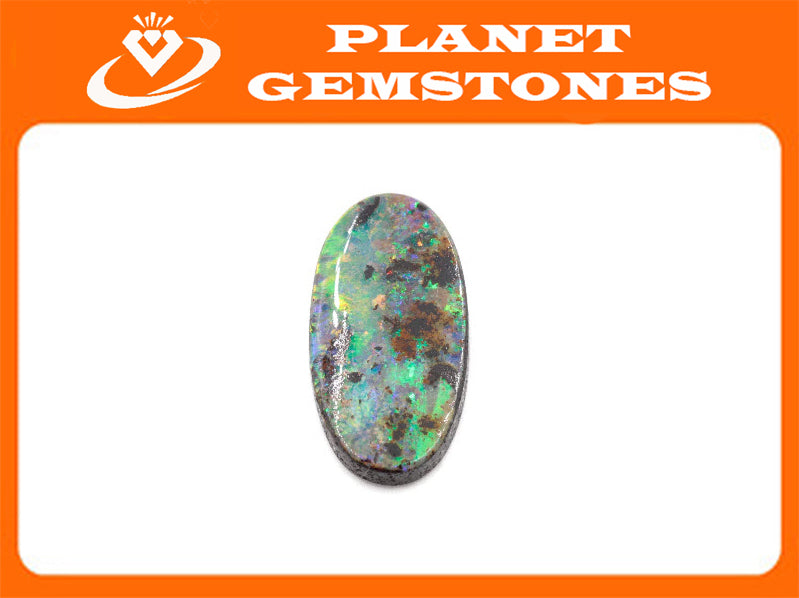 Natural Australian Boulder Opal Genuine Opal Stone Aussie Boulder Opal Stone 7.71ct DIY Jewelry Supplies-Planet Gemstones