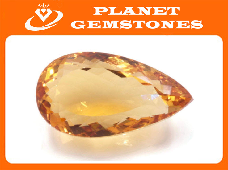 Citrine Pear 15cts-Planet Gemstones